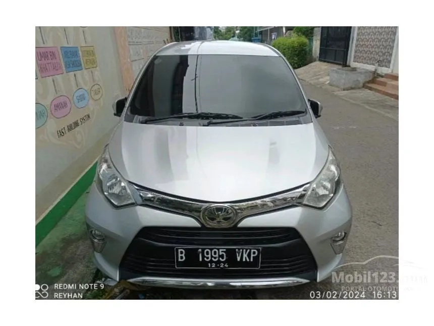 Jual Mobil Toyota Calya 2016 G 1.2 di DKI Jakarta Automatic MPV Silver Rp 107.000.000