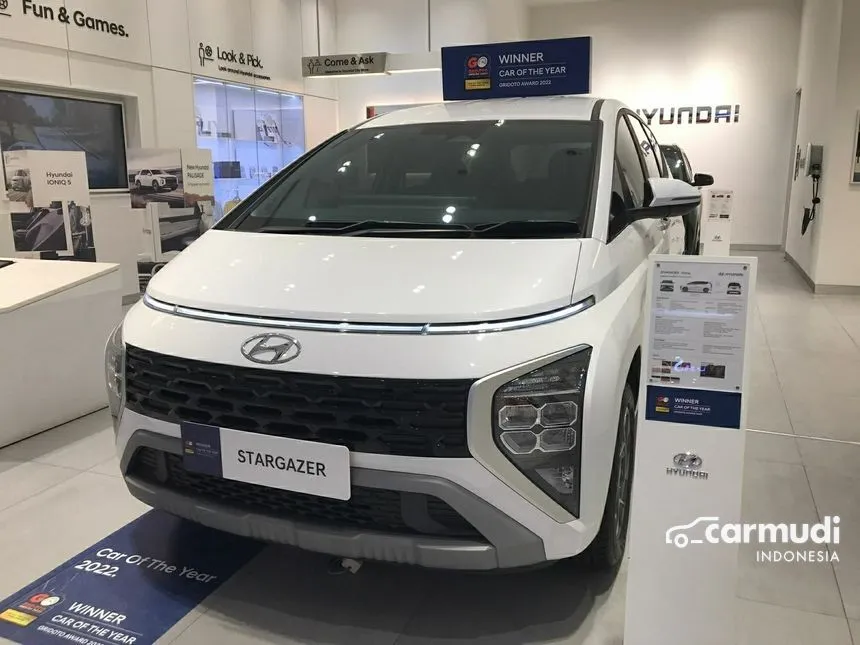 Jual Mobil Hyundai Stargazer 2024 Prime 1.5 di DKI Jakarta Automatic Wagon Putih Rp 277.000.000
