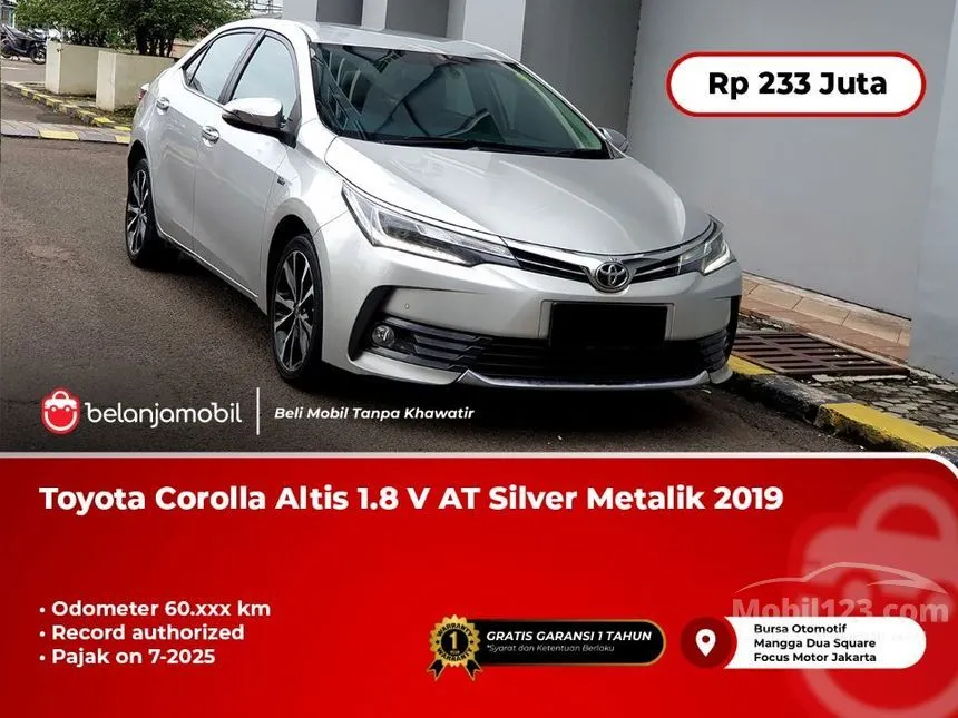 Jual Mobil Toyota Corolla Altis 2019 V 1.8 di Banten Automatic Sedan Silver Rp 233.000.000