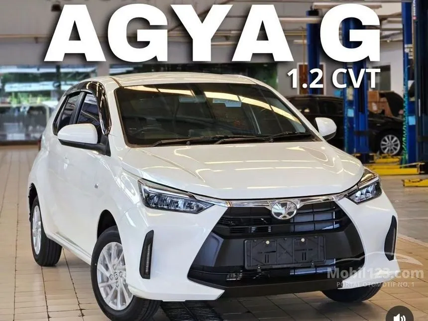 Jual Mobil Toyota Agya 2024 G 1.2 di Jawa Barat Automatic Hatchback Putih Rp 184.450.000