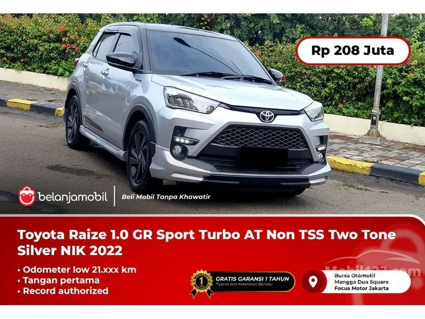 Jual Mobil Toyota Raize 2022 GR Sport (1 Tone) 1.0 di Jawa Barat Automatic SUV Silver Rp 208.000.000