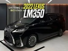 2022 Lexus LM 350 3.5 7 Seater MPV Black on Black LM350 7-Seater Hitam