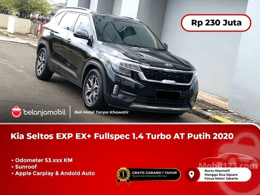 Jual Mobil KIA Seltos 2020 EX+ 1.4 di DKI Jakarta Automatic SUV Hitam Rp 230.000.000