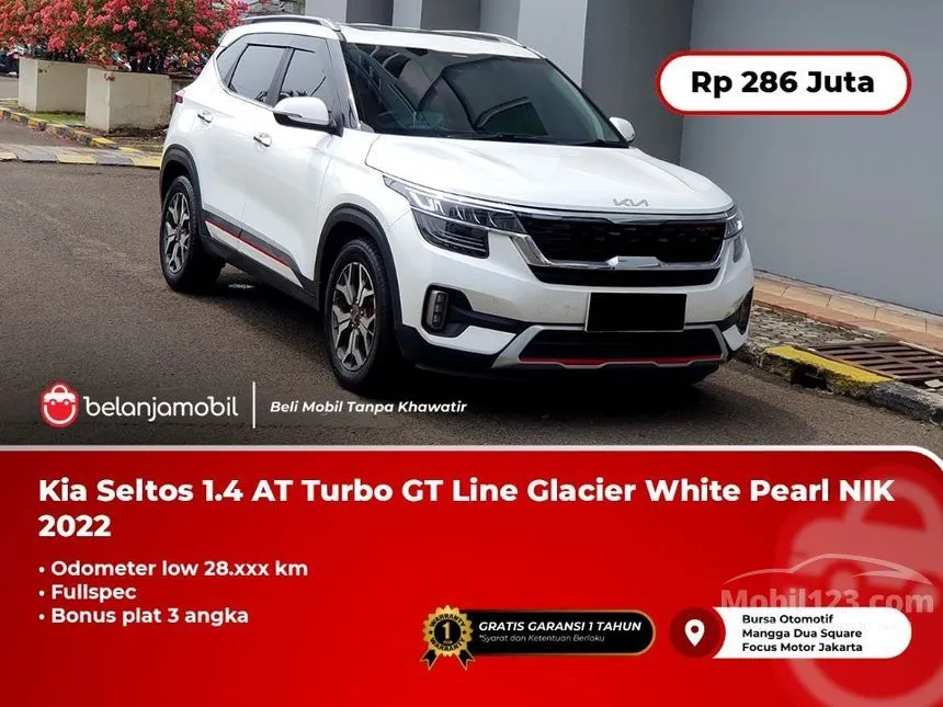 Jual Mobil KIA Seltos 2022 GT Line 1.4 di DKI Jakarta Automatic SUV Putih Rp 286.000.000