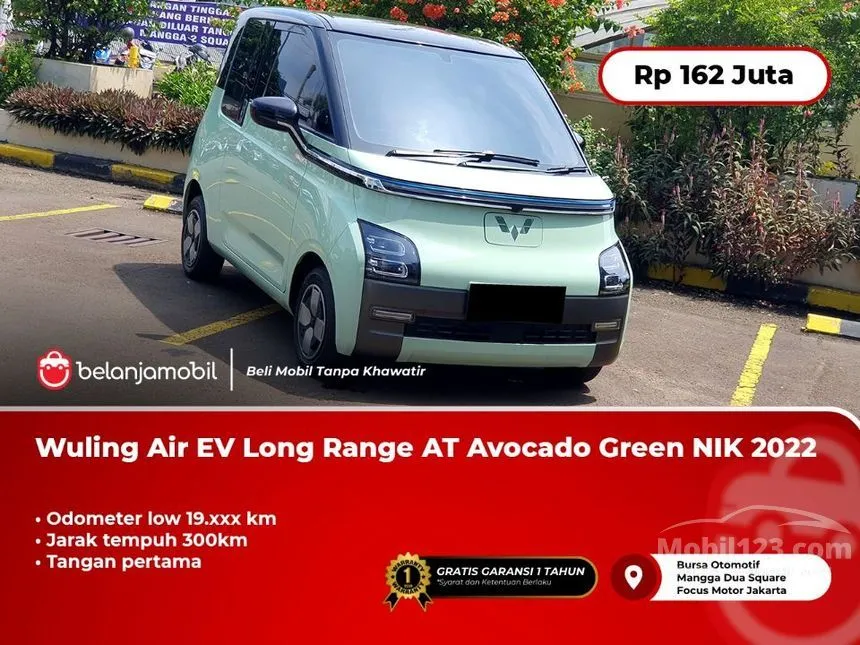 Jual Mobil Wuling Air EV 2022 Long Range di DKI Jakarta Automatic Hatchback Hijau Rp 162.000.000