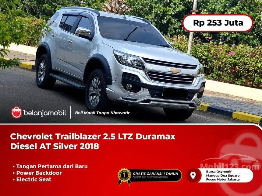 Jual Mobil Chevrolet Trailblazer 2018 LTZ 2.5 di DKI Jakarta Automatic SUV Silver Rp 253.000.000