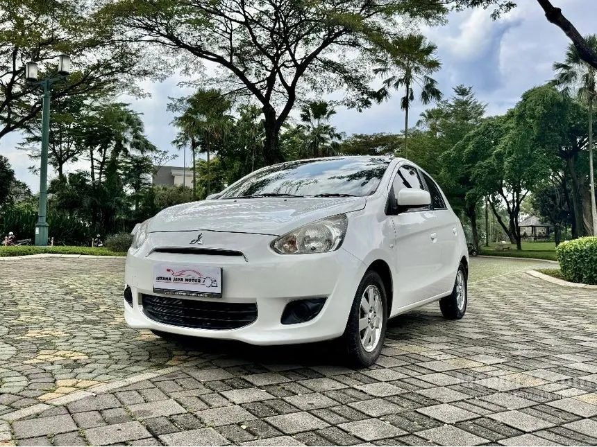 Jual Mobil Mitsubishi Mirage 2016 GLX 1.2 di DKI Jakarta Manual Hatchback Putih Rp 90.000.000