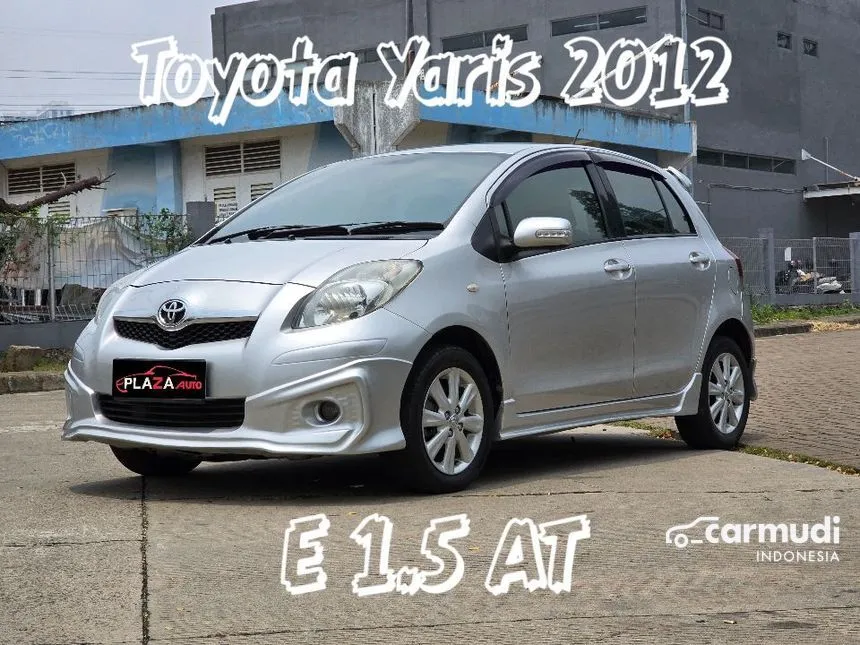 Jual Mobil Toyota Yaris 2012 E 1.5 di Banten Automatic Hatchback Silver Rp 112.000.000