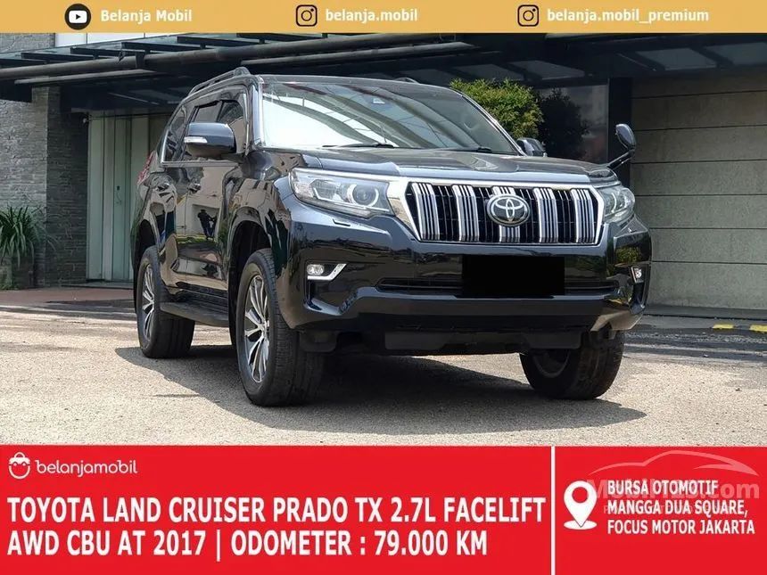 Jual Mobil Toyota Land Cruiser Prado 2017 TX 2.7 di DKI Jakarta Automatic SUV Hitam Rp 765.000.000