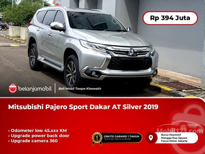 Jual Mobil Mitsubishi Pajero Sport 2019 Dakar 4X2 2.4 di DKI Jakarta Automatic SUV Silver Rp 394.000.000