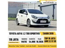 2019 Toyota Agya 1.2 TRD Hatchback Matic Putih City Car Unggulan Harga Termurah