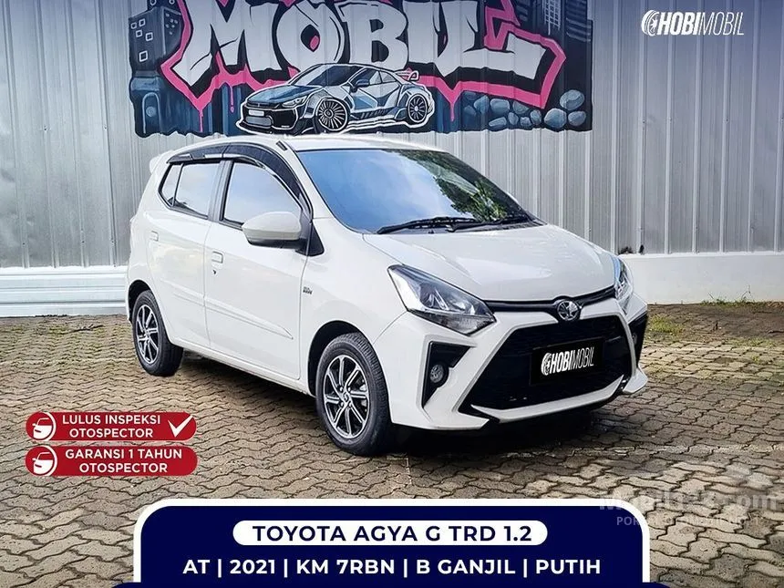 Jual Mobil Toyota Agya 2021 TRD 1.2 di DKI Jakarta Automatic Hatchback Putih Rp 129.500.000