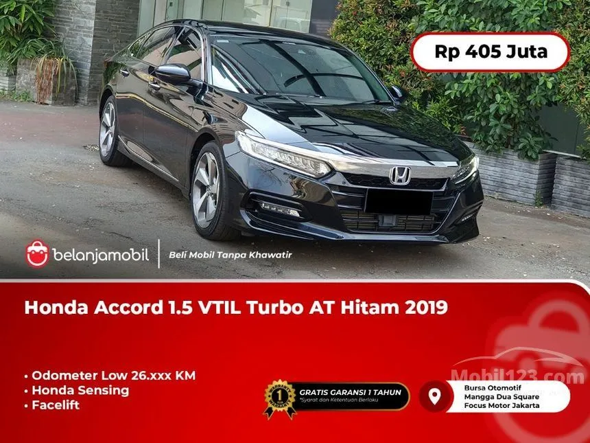 Jual Mobil Honda Accord 2019 1.5 di DKI Jakarta Automatic Sedan Hitam Rp 405.000.000