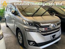 2016 Toyota Vellfire 2.5 X 8. Seaters sunroof power door precrash system cruise control surround camera unregistered