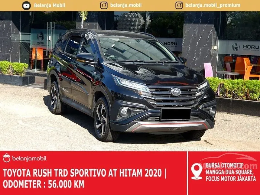 Jual Mobil Toyota Rush 2020 TRD Sportivo 1.5 di Jawa Barat Automatic SUV Hitam Rp 200.000.000