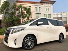 2015 Toyota Alphard 2.5 X Van Wagon Nik15 New Model White On Beige Mewah Captain Seat Km40rb Record Astra TDP.175JT