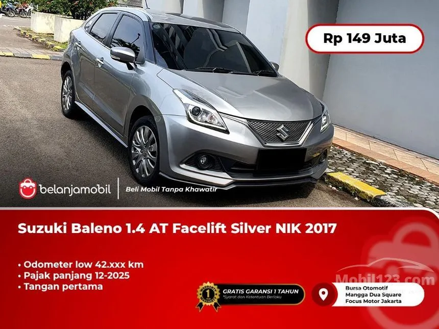 Jual Mobil Suzuki Baleno 2017 1.4 di DKI Jakarta Automatic Hatchback Abu