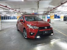 Fs all new yaris TRD sportivo AT NIK 2015 merah metalik low km Full original pjk panjang siap pakai tdp minim angsuran ringan dijamin tidak kecewa