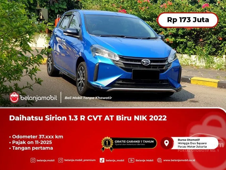 Jual Mobil Daihatsu Sirion 2022 R 1.3 di DKI Jakarta Automatic Hatchback Biru Rp 173.000.000