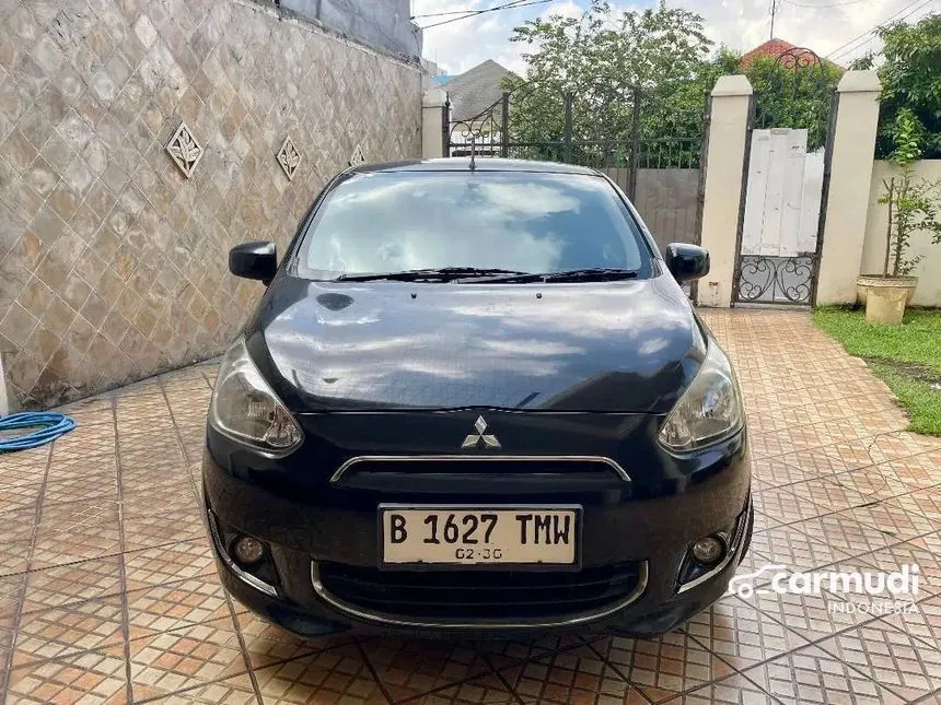 Jual Mobil Mitsubishi Mirage 2014 EXCEED 1.2 di DKI Jakarta Automatic Hatchback Hitam Rp 104.900.000