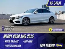 2015 Mercedes-Benz C250 2.0 AMG Sedan White on Black Putih Mercy C 250
