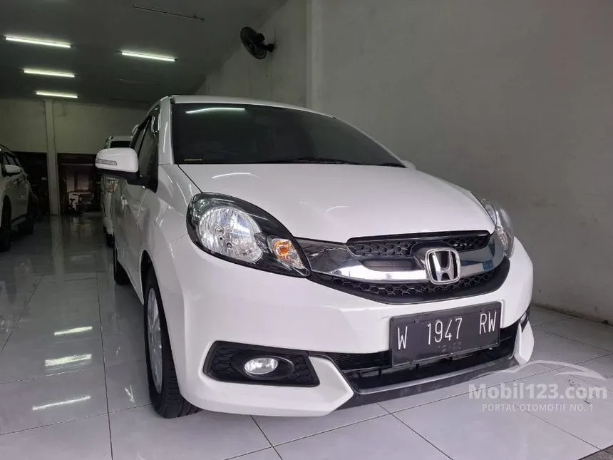 Jual Mobil Honda Mobilio 2015 E 1.5 di Jawa Timur Manual MPV Putih Rp 135.000.000