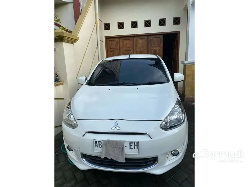 Jual Mobil Mitsubishi Mirage 2014 EXCEED 1.2 di Yogyakarta Automatic Hatchback Putih Rp 96.000.000