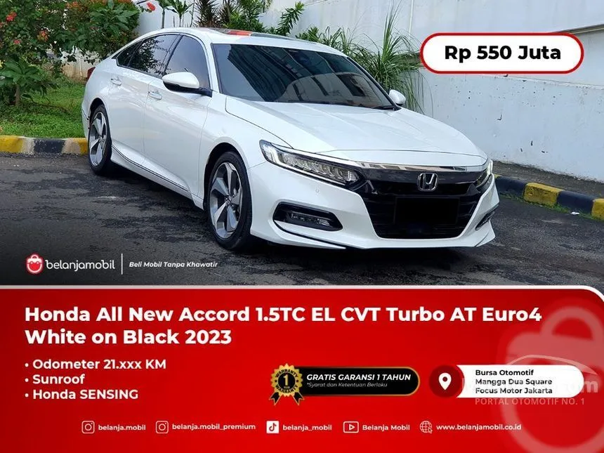 Jual Mobil Honda Accord 2023 1.5 di Banten Automatic Sedan Putih Rp 550.000.000