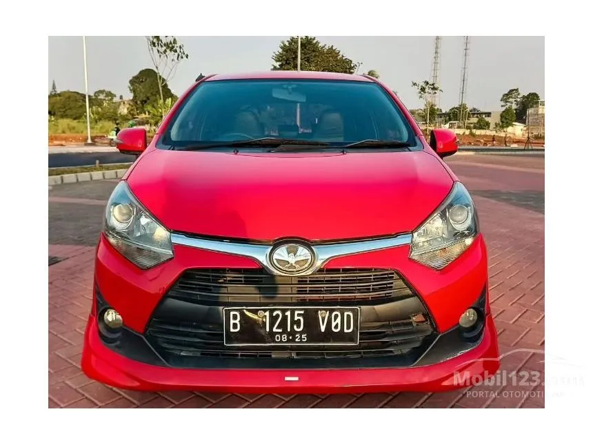 Jual Mobil Toyota Agya 2018 TRD 1.2 di Banten Automatic Hatchback Merah Rp 108.500.000