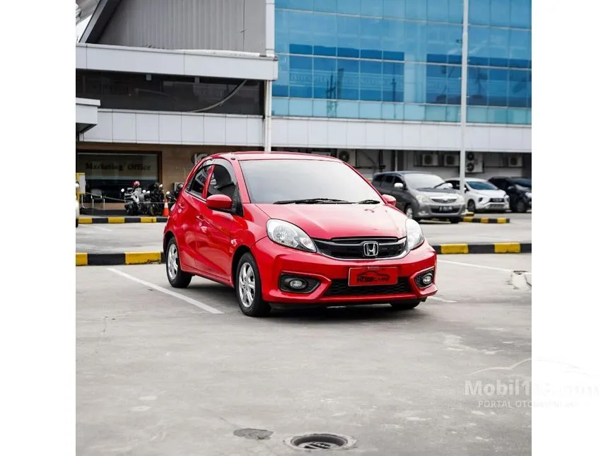 Jual Mobil Honda Brio 2018 Satya E 1.2 di Jawa Barat Automatic Hatchback Merah Rp 115.000.000
