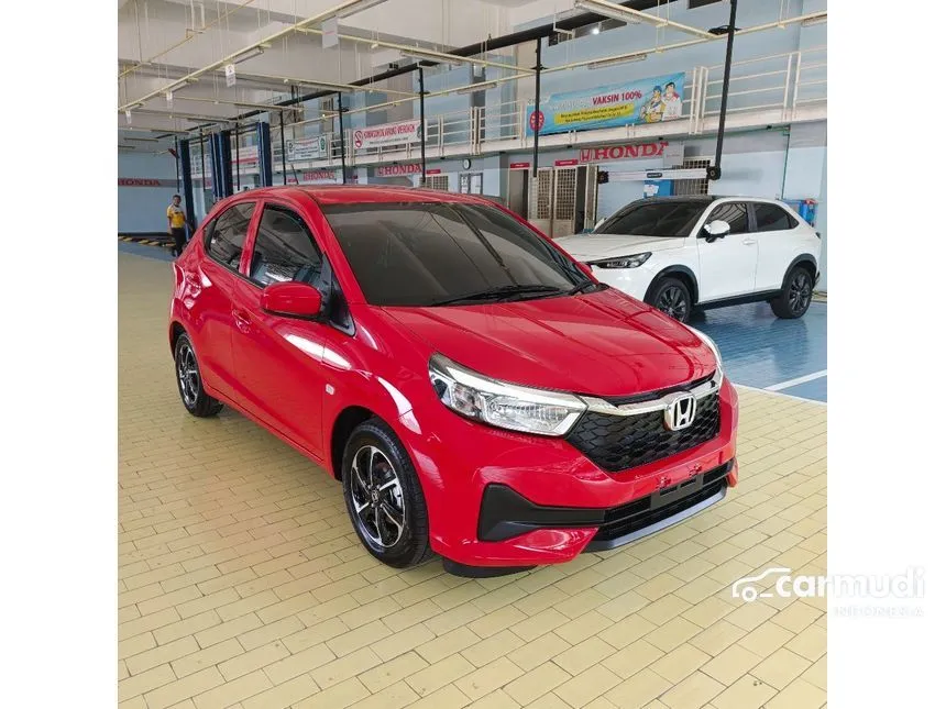 Jual Mobil Honda Brio 2024 E Satya 1.2 di Jawa Barat Automatic Hatchback Merah Rp 157.900.000