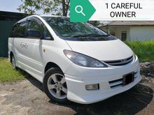 Toyota Estima 2.4 Aeras,NEW PAINT,16 INCH SPORT RIM,8 SEAT,PEARL WHITE,POWER DOOR,REVERSE CAMERA