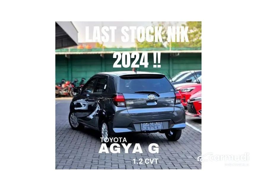 Jual Mobil Toyota Agya 2024 G 1.2 di DKI Jakarta Automatic Hatchback Abu