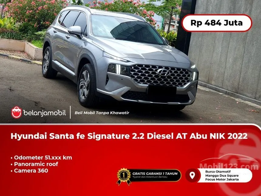 Jual Mobil Hyundai Santa Fe 2022 Signature 2.5 di DKI Jakarta Automatic SUV Abu