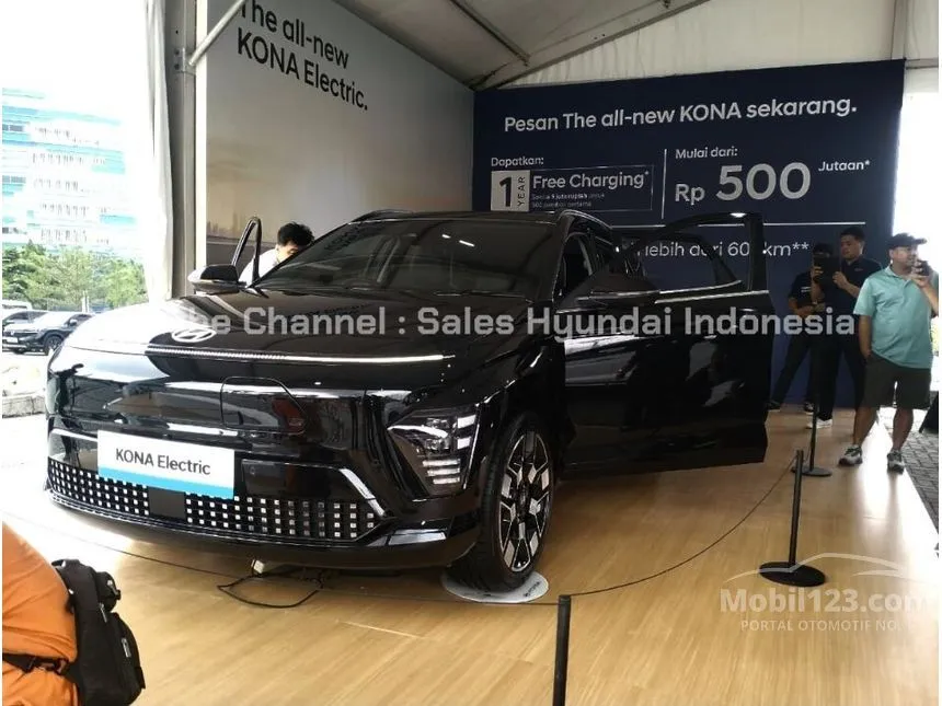 Jual Mobil Hyundai Kona 2024 Electric Prime Long Range di DKI Jakarta Automatic Wagon Hitam Rp 500.000.000