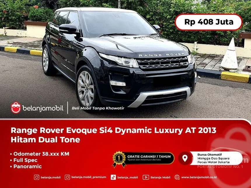 Jual Mobil Land Rover Range Rover Evoque 2013 Dynamic Luxury Si4 2.0 di Banten Automatic SUV Hitam Rp 408.000.000