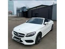 2018 Mercedes-Benz C300 2.0 AMG Cabriolet Convertible MERCY C 300 CABRIO. LOW KM 53 Rb WHITE ON BLACK. TERAWAT. HARGA CASH BEST DEAL NEGOTIABLE YA