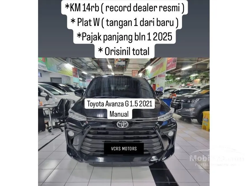 Jual Mobil Toyota Avanza 2021 G 1.5 di Jawa Timur Manual MPV Hitam Rp 207.000.000