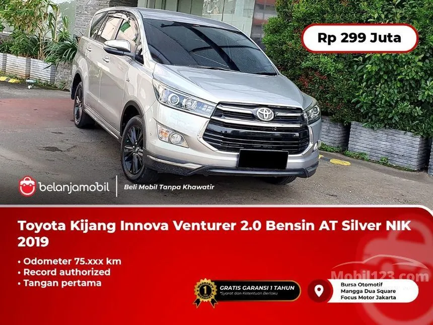 Jual Mobil Toyota Innova Venturer 2019 2.0 di Banten Automatic Wagon Silver Rp 299.000.000