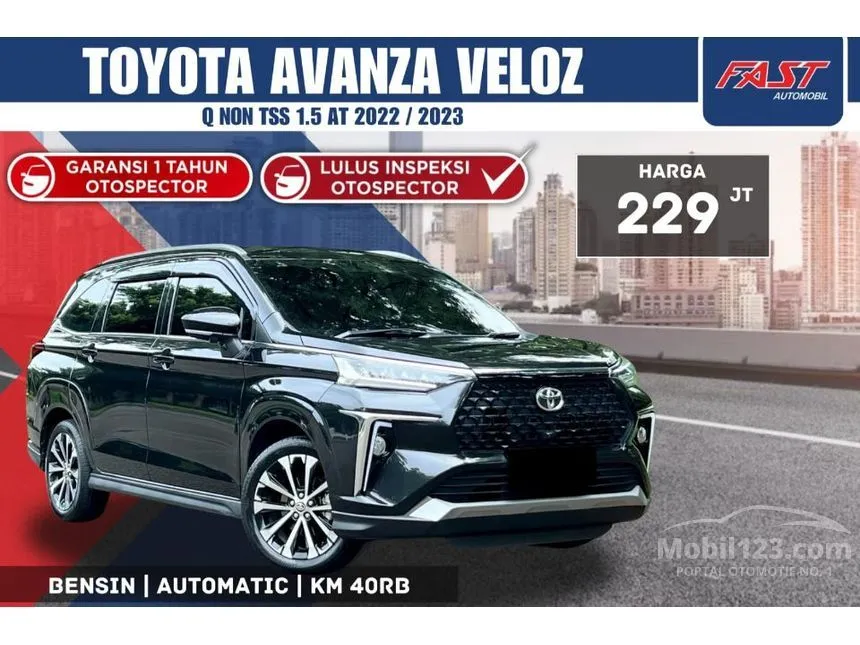 Jual Mobil Toyota Veloz 2022 Q (Non Premium Color) 1.5 di DKI Jakarta Automatic MPV Hitam Rp 229.000.000