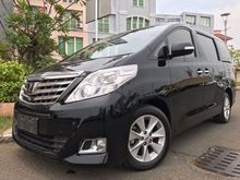 2013 Toyota Alphard 2.4 G G MPV ATPM Black Km23rb Reg.2014 TDP.175JT