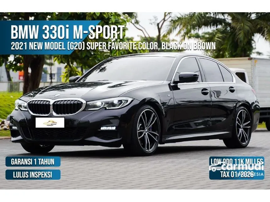 Jual Mobil BMW 330i 2021 M Sport 2.0 di Banten Automatic Sedan Hitam Rp 669.000.000
