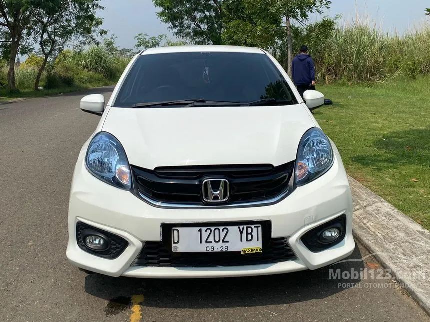 Jual Mobil Honda Brio 2018 Satya E 1.2 di Jawa Barat Manual Hatchback Putih Rp 125.000.000