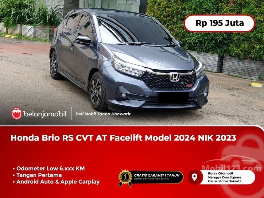 Jual Mobil Honda Brio 2023 RS 1.2 di Jawa Barat Automatic Hatchback Abu