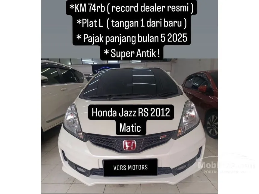 Jual Mobil Honda Jazz 2012 RS 1.5 di Jawa Timur Automatic Hatchback Putih Rp 160.000.000