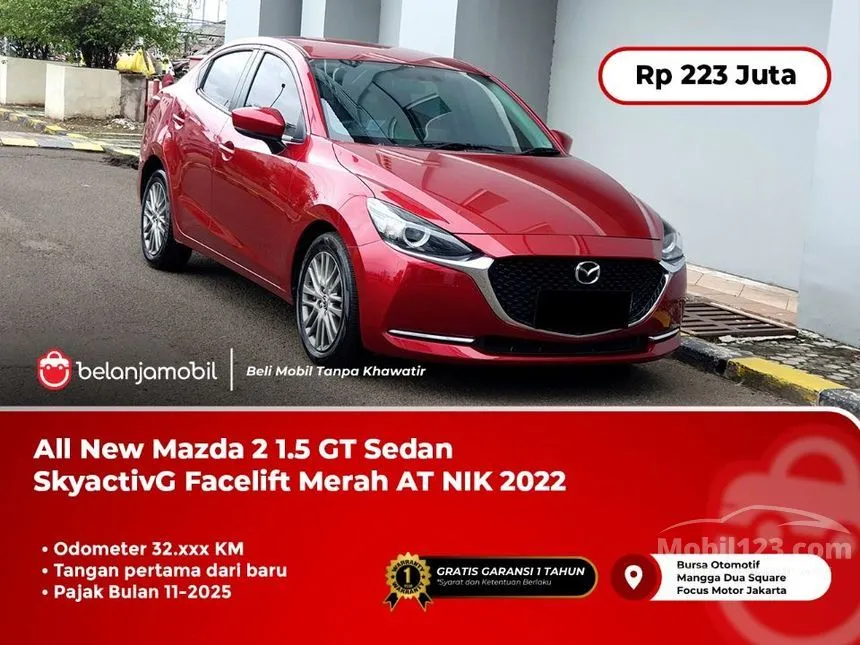 Jual Mobil Mazda 2 2022 1.5 di DKI Jakarta Automatic Sedan Merah Rp 223.000.000