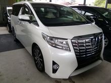 TOYOTA ALPHARD G PACKAGE 2.5L UNREGISTER 2015 JAPAN SPEC