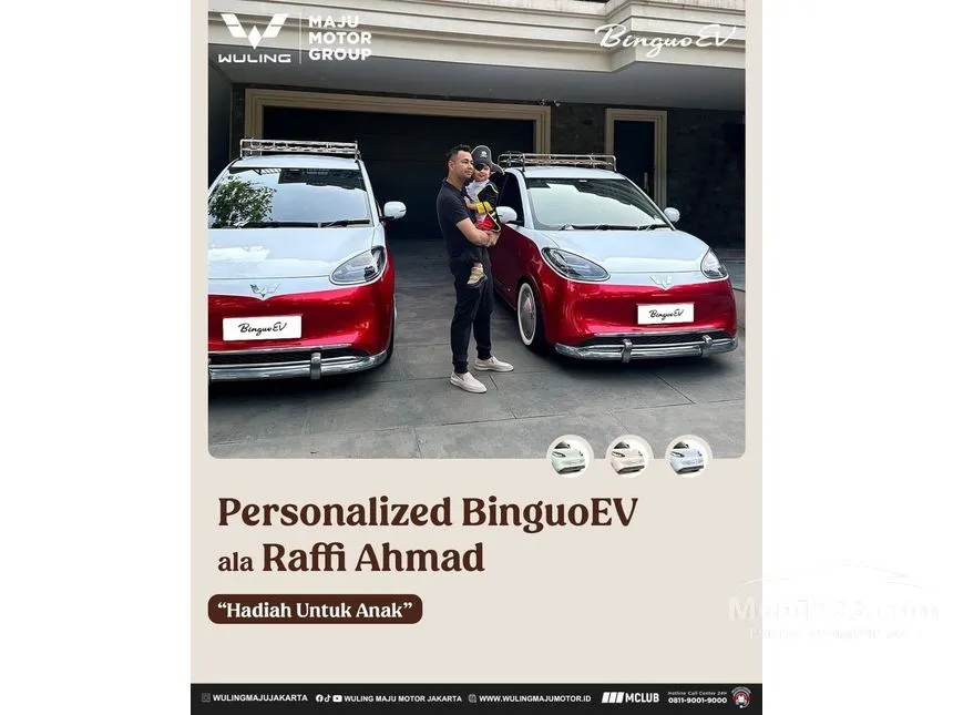 Jual Mobil Wuling Binguo EV 2024 Premium Range di Jawa Barat Automatic Hatchback Biru Rp 325.000.000
