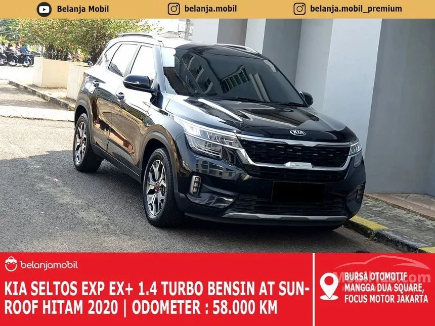 Jual Mobil KIA Seltos 2020 EX+ 1.4 di Banten Automatic Wagon Hitam Rp 238.000.000
