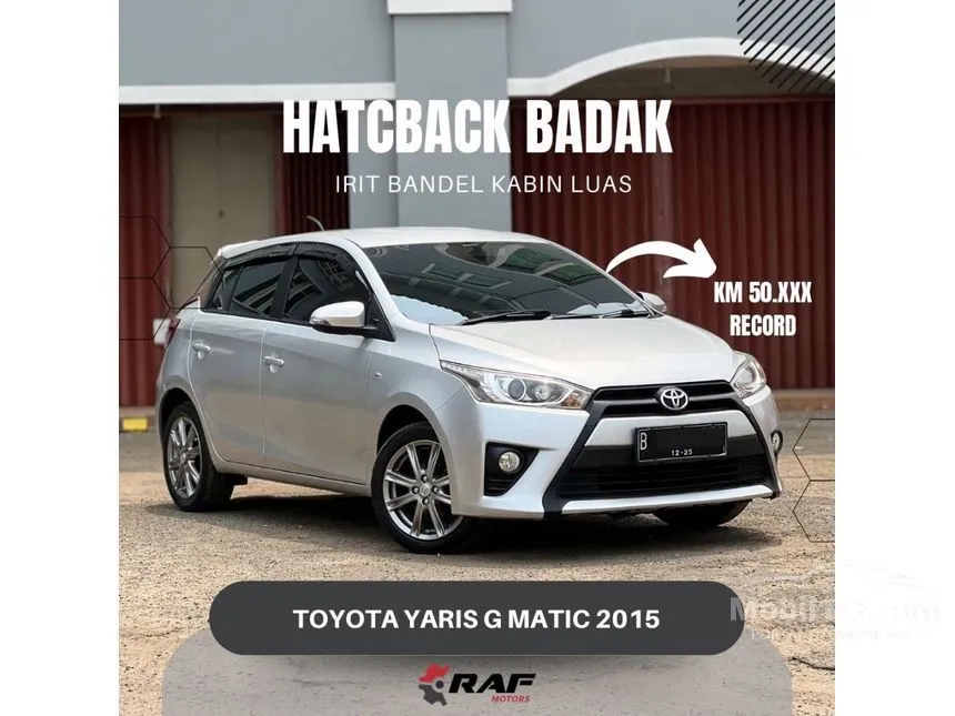 Jual Mobil Toyota Yaris 2015 G 1.5 di DKI Jakarta Automatic Hatchback Silver Rp 138.000.000